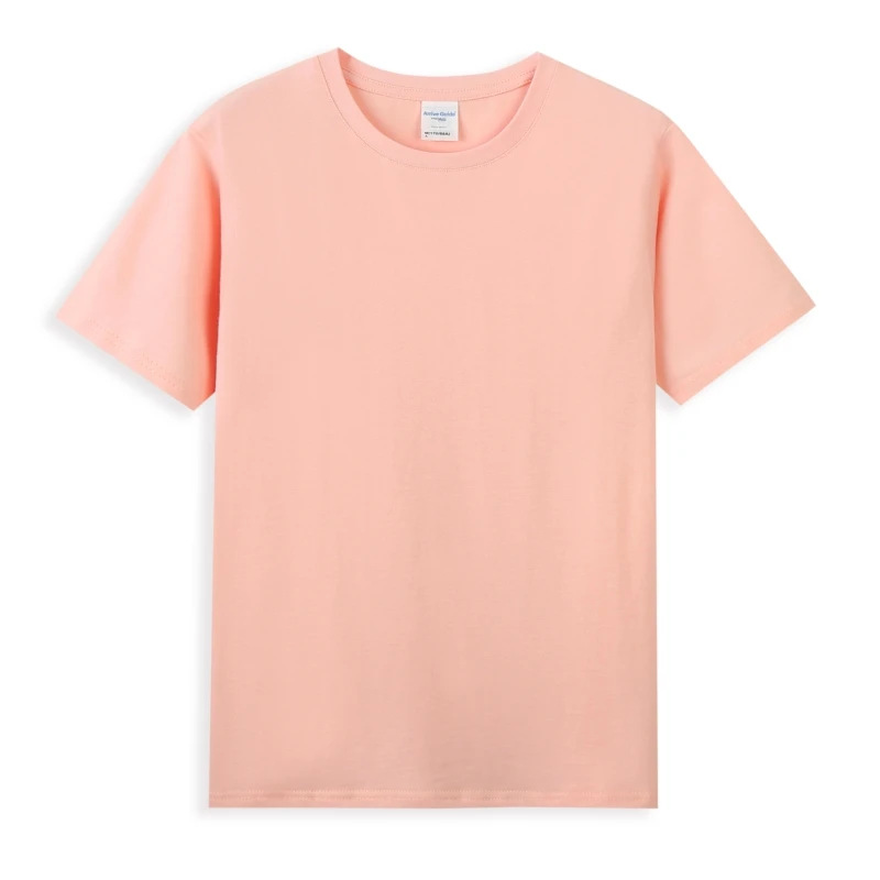 Camiseta Cultural de Cuello Redondo de Algodón Puro con Logotipo Impreso para Actividades de Formación de Equipos de Empresa, Camiseta Publicitaria Pintada a Mano, Personalización de Camisetas