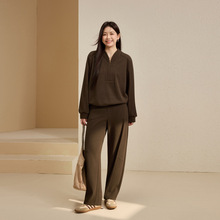 【复古老钱风套装】纤莉秀大码女装休闲慵懒舒适两件套胖mm秋新款