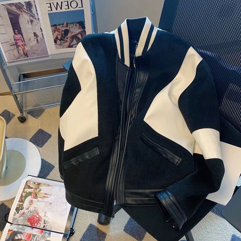 남성과 여성을 위한 미국 복고풍 국가 패션 잘생긴 스트리트 재킷 봄과 가을 느슨한 틈새 고급 야구 유니폼