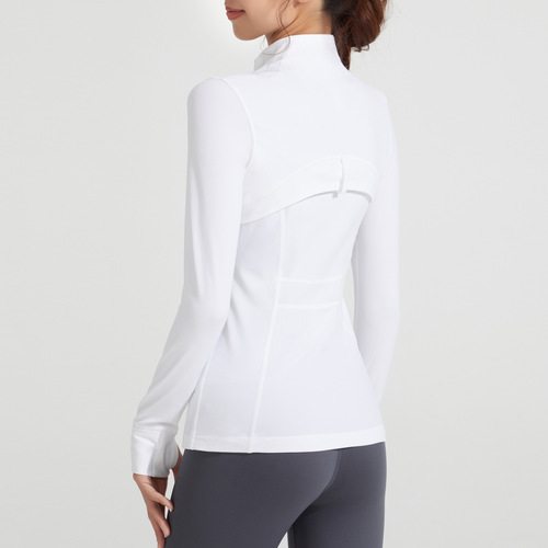 Athena Lulu New Yoga Jacket, Bare-Fit Fitness Top with Stand Collar and Long Sleeve, Bare-Fit Sports Jacket