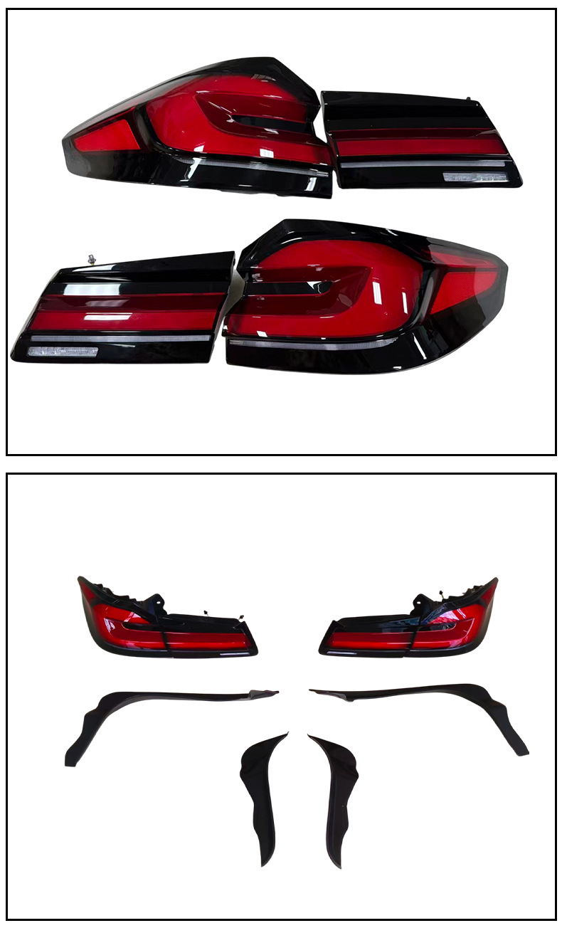 Suitable for Bmw 5 Series G30 G38 Old-To-New Tail Light Assembly, 18-20 Model Led Tail Light Assembly, Plug-And-Play Installation