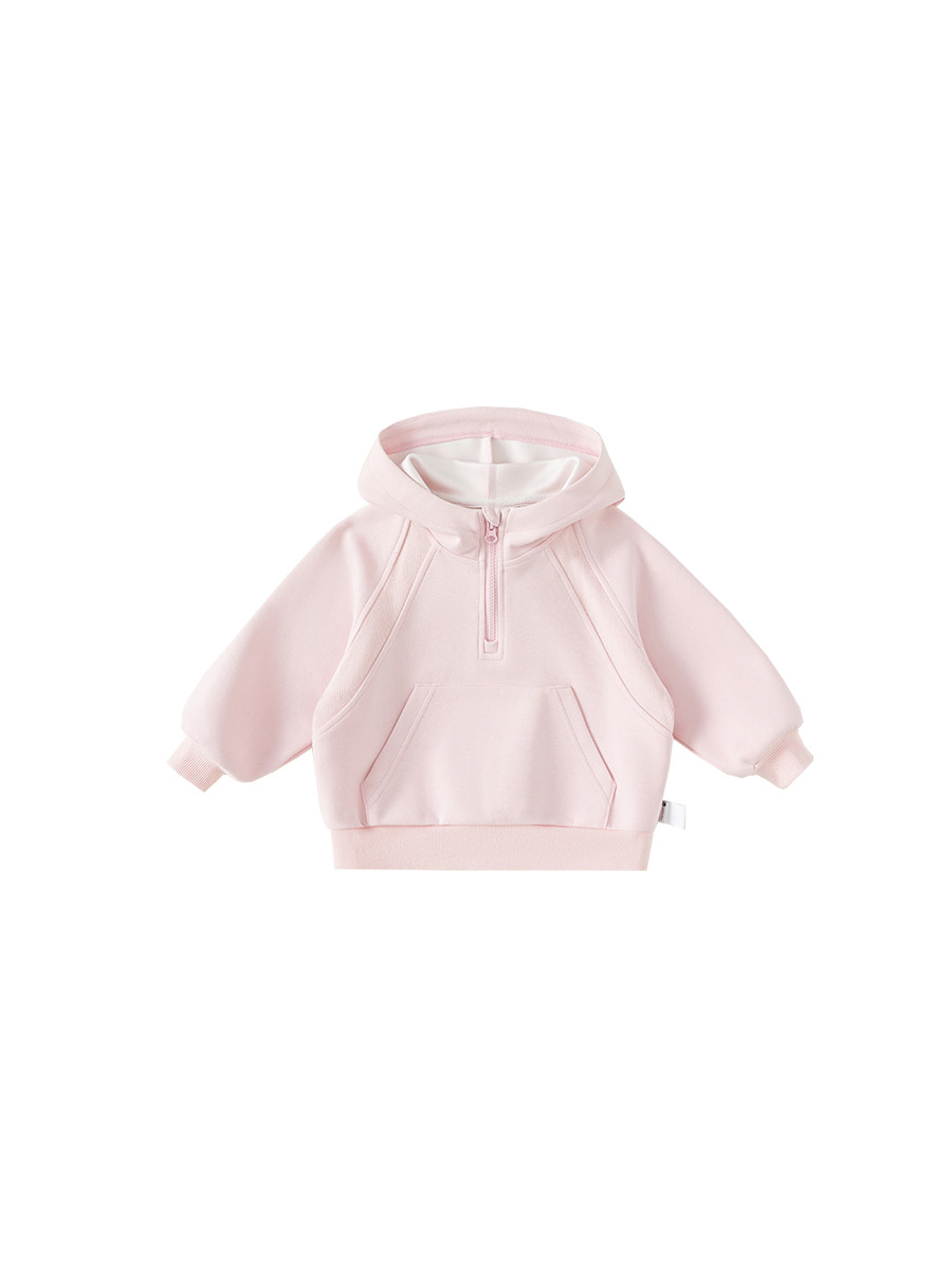 Bangchoan ropa infantil chaqueta con capuz de niña nuevo otoño bebé medio cremallera chaqueta chaqueta ropa infantil