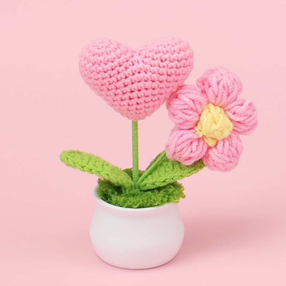 Rosa - maceta de flores de amor