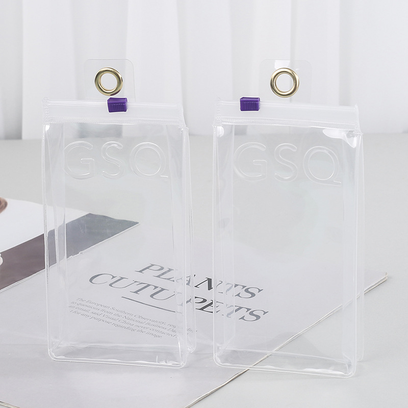 批发生产学生学习文具袋用品自封袋EVA透明拉链袋