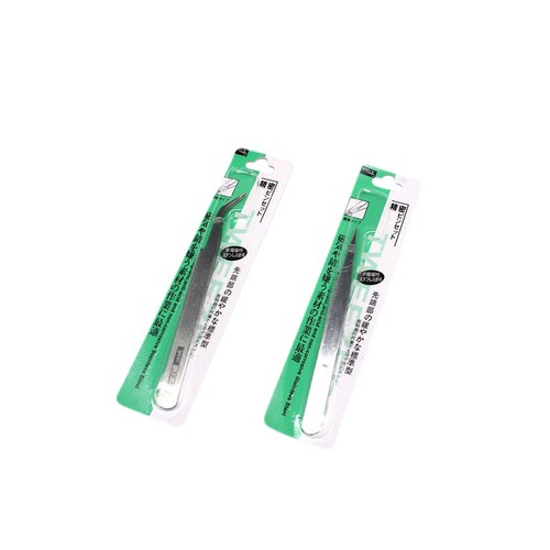 DIY heat shrinkable crystal glue accessories tweezers, hand-painted handmade jewelry, straight elbow tweezers
