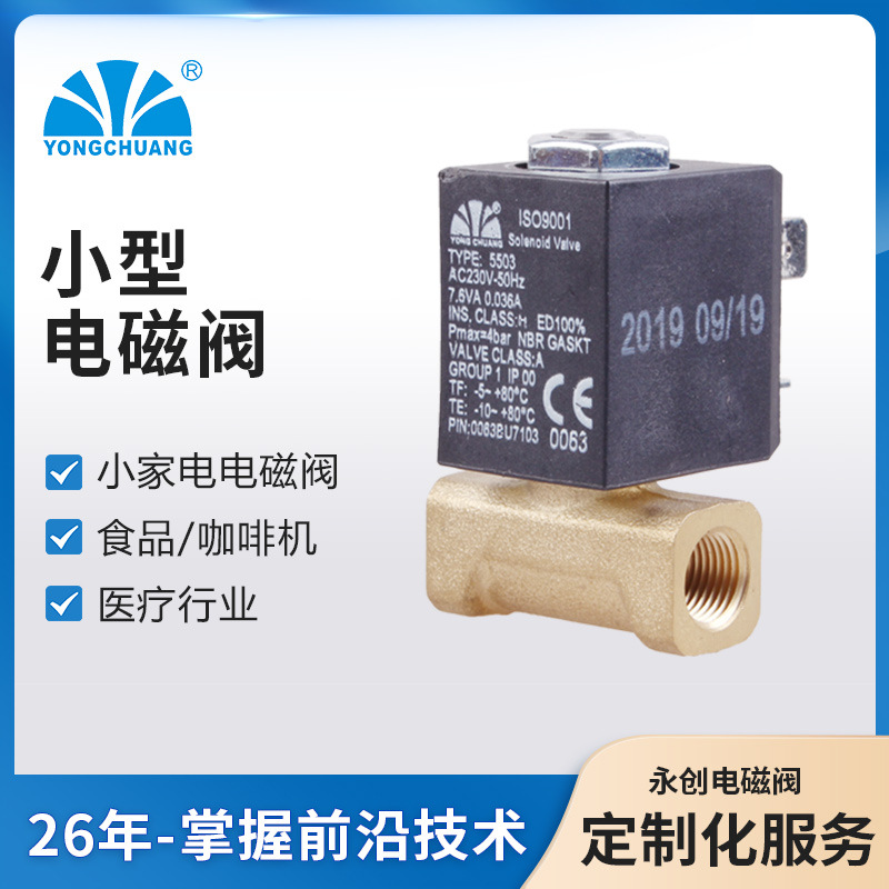 余姚永创3C认证5503-01微型燃气取暖器电磁阀 蒙特取暖器阀