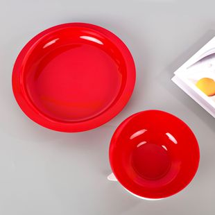 Elderly Supplies Bowls and Plates for the Elderly to Assist in Dining with Suction Cups, Bowls and Plates, Plastic Plates and Bowls