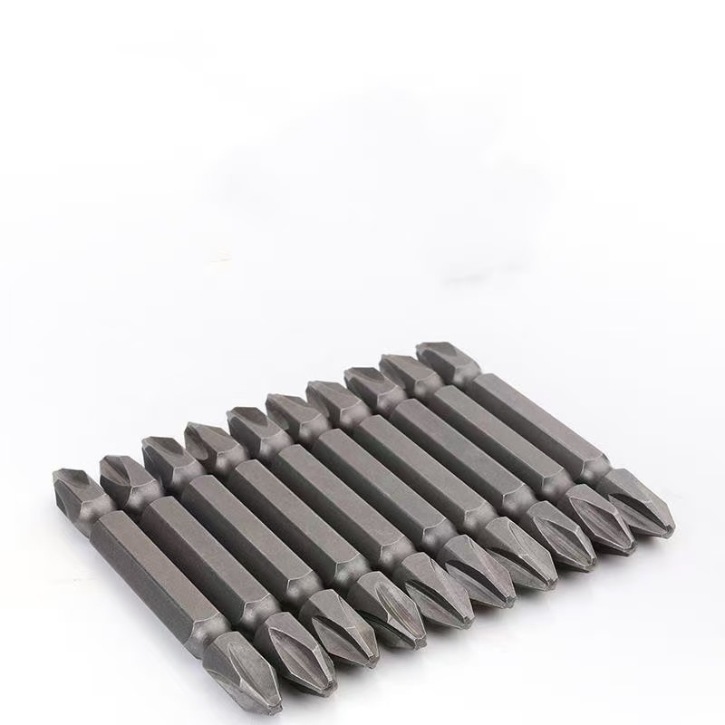 10支65MM十字一字多功能PH2SL6十字一字批头喷砂CRV耐磨强磁批头|undefined