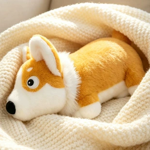 Мягкая игрушка коротколапый корги обнимашка