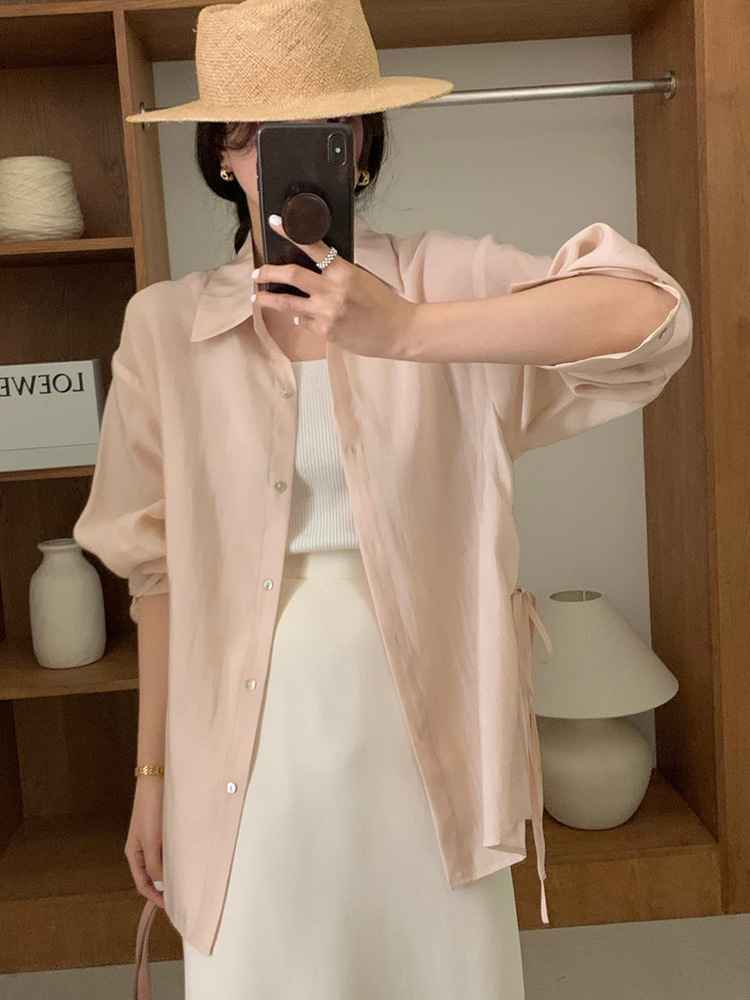 사쿠라 핑크 셔츠