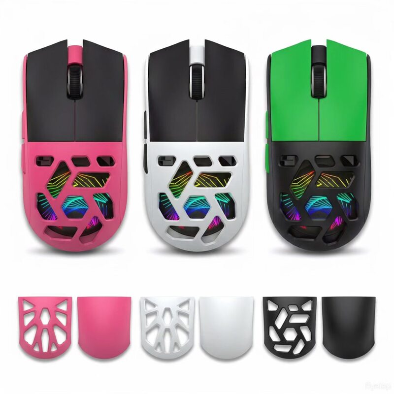Personalized magnetic cover, three-mode RGB, high-end gaming mouse with 3311 driver and hollow design