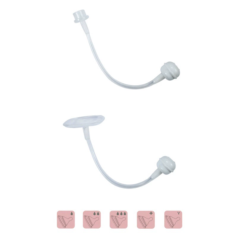 Квадратный Калибр Смещенный от центра силиконовая соска бутылочка для кормления универсальная соска детская соска Съемная соломенная соска