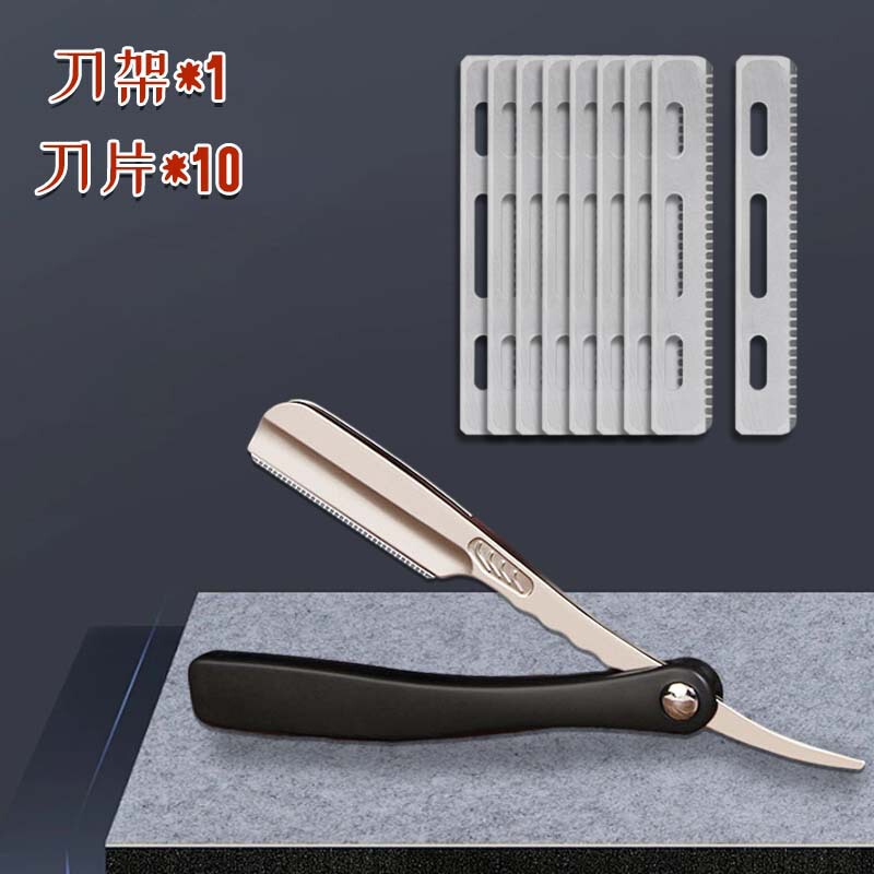 Barber Shop Razor Manual Razor Shaving Razor Old-Fashioned Grooming Razor Eyebrow Trimming Razor Hair Removal Razor