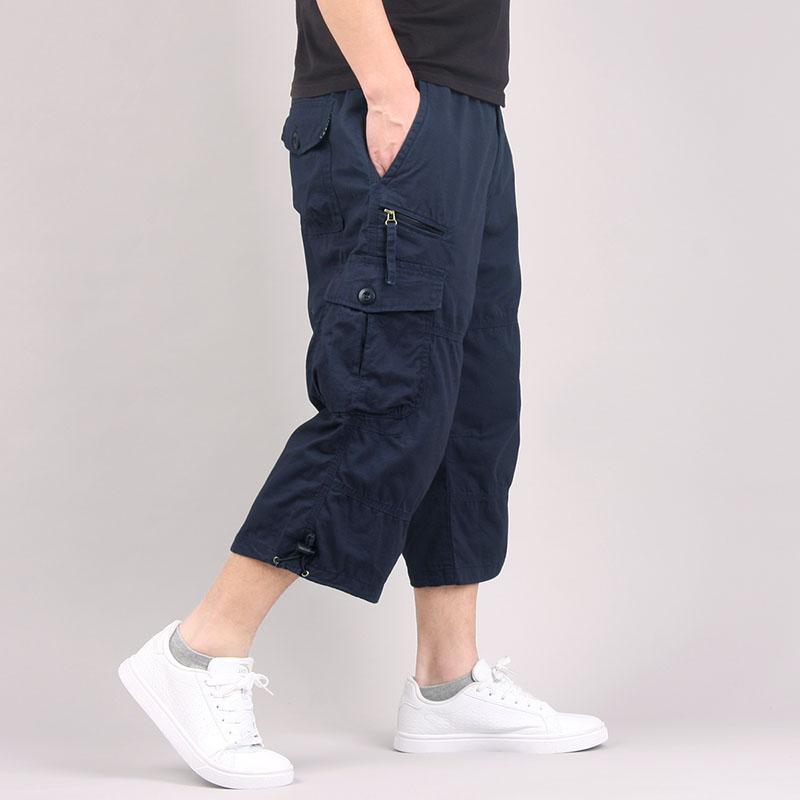 Pantalones cortos casuales para hombre, estilo coreano, deportivos, holgados, talla grande, para trabajo, verano, tipo harem, tres cuartos. image 11