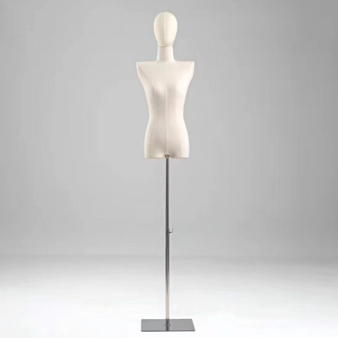 Modelo de busto femenino accesorios hombros planos estante de ropa de estilo coreano estante de ventana maniquí estante de exhibición de cuerpo humano
