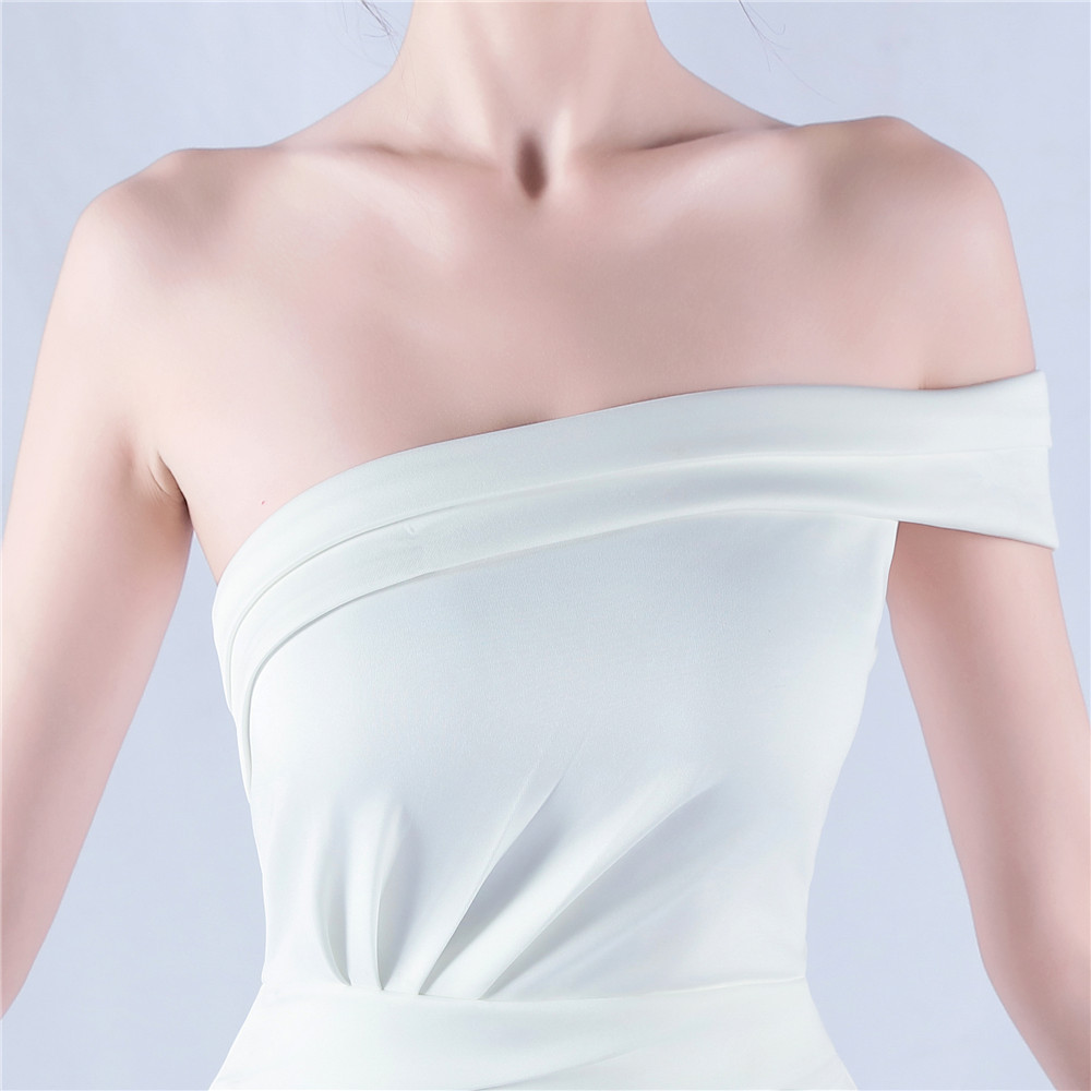 Dress Satin off Shoulder Hosting Celebration Annual Party Cocktail Evening Dress