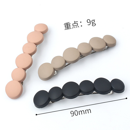 Caramel color hairpin female spring clip hairpin side clip summer simple temperament internet celebrity clip headwear