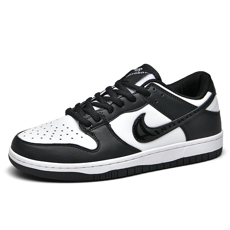 aj zapatos de hombre blancos y negros, panda, zapatos para hombres y mujeres, zapatos de skate para estudiantes, transpirables, antideslizantes, adolescentes, chicos