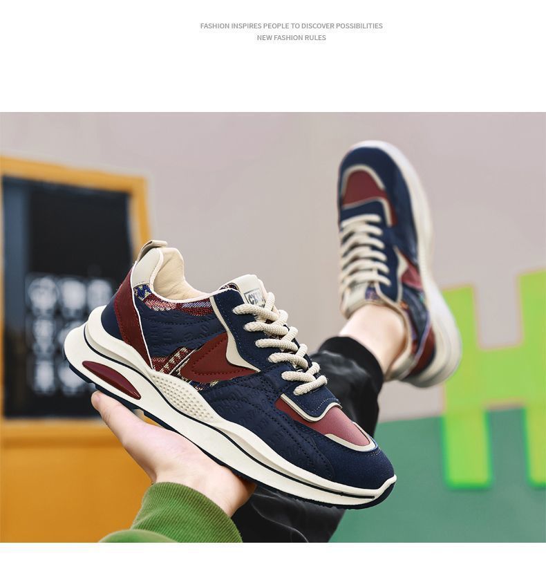 Men's Casual Shoes Soft Sole Thick Sole Trainers For Men_voghion.com