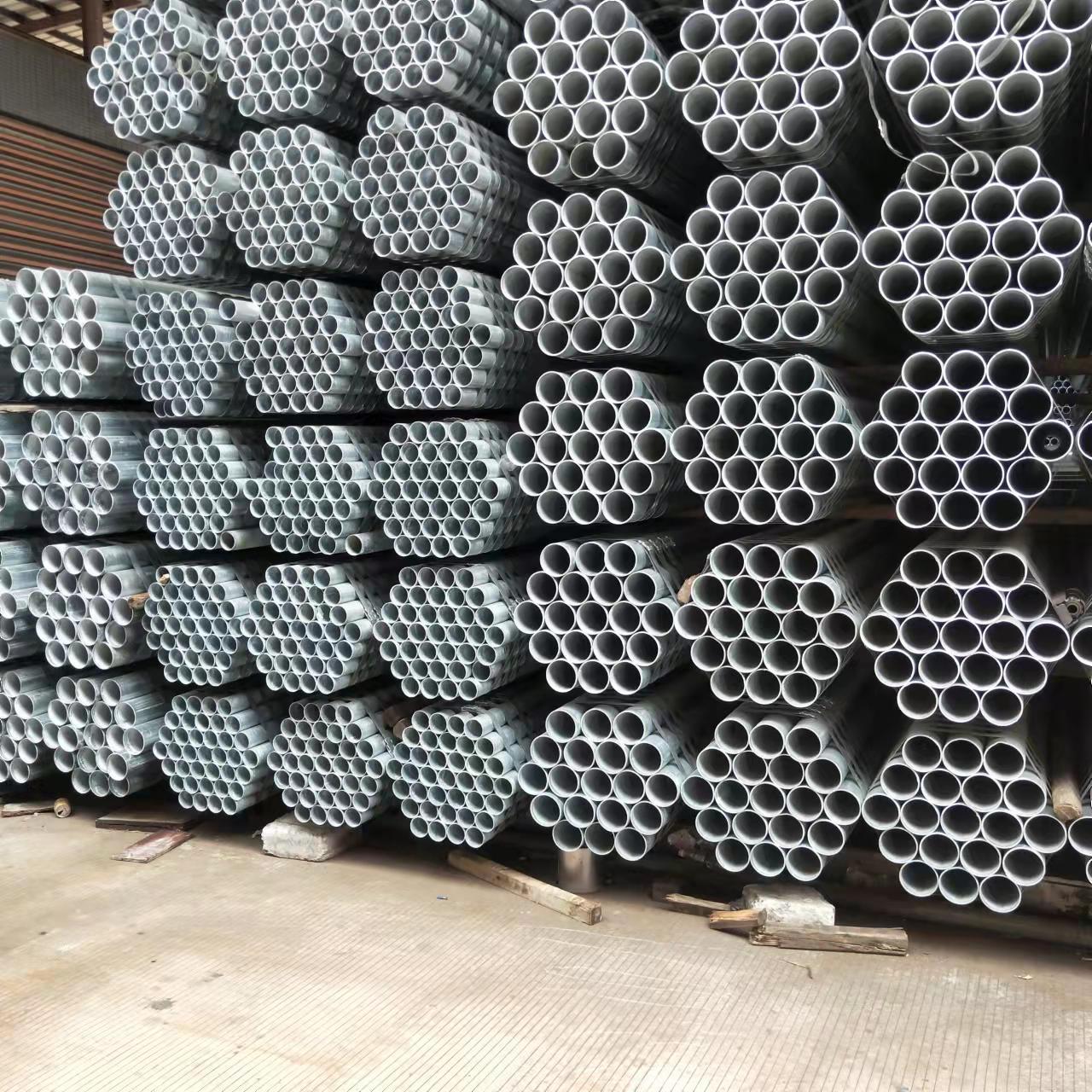 东莞批发镀锌钢管dn100 温室大棚管 Q235无缝消防供水管规格齐全