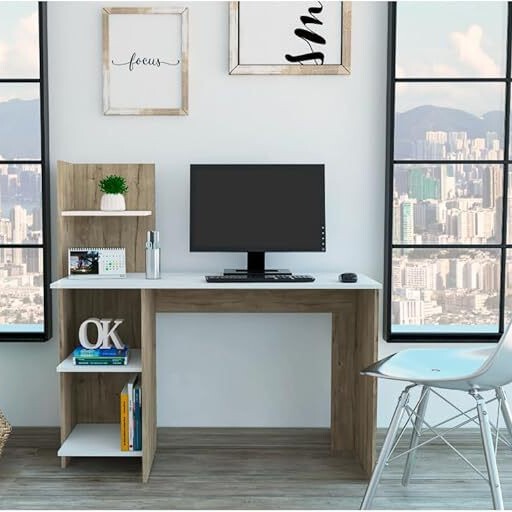 Modern minimalist computer desk, home desk computer desk learning writing desk workstation Modern minimalist computer desk, home desk computer desk learning writing desk workstation