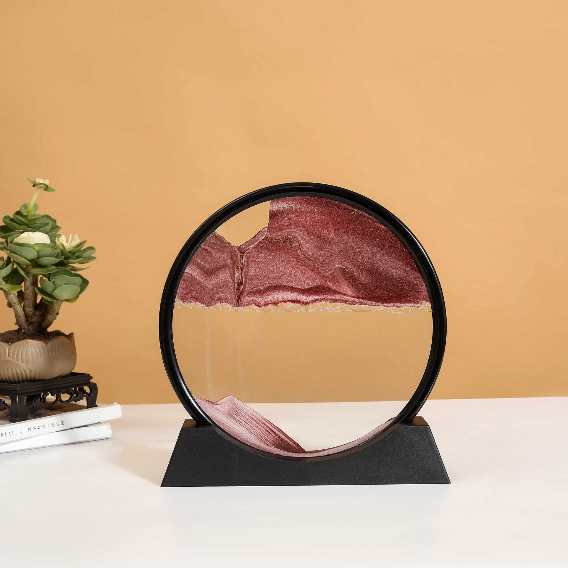 블랙 프레임 - 커피 색상