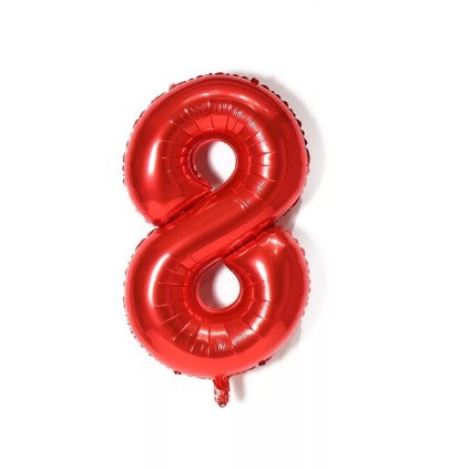 Globo de aluminio rojo del helio de los niños, globo del número del papel de aluminio de 32 pulgadas, de 0 a 9 pulgadas, compromiso image 16