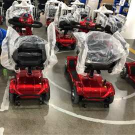 老年人代步车智能四轮电动车老人接小孩可折叠残疾人代步批发