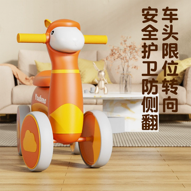 Детский баланс-байк, альпака, игрушка-автомобиль, ходунок, Pilsan Play Car, 1-3 года, против опрокидывания