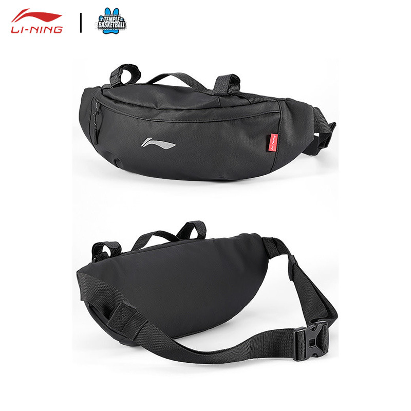 李宁日系ins胸包斜挎包百搭女大学生通勤骑行背包大容量单肩包男