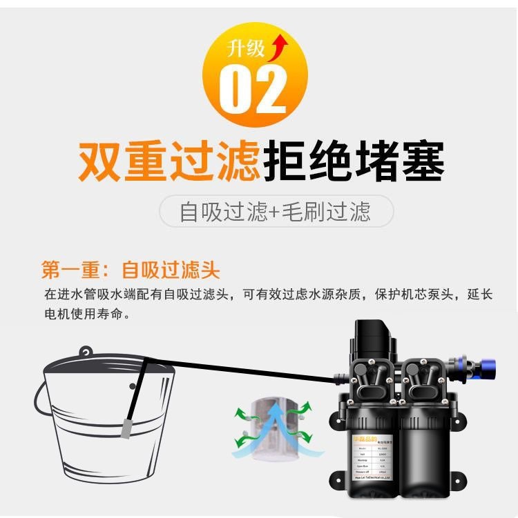 24v car wash machine for passenger and cargo vehicles, portable high-pressure car wash water pump, household car wash water gun