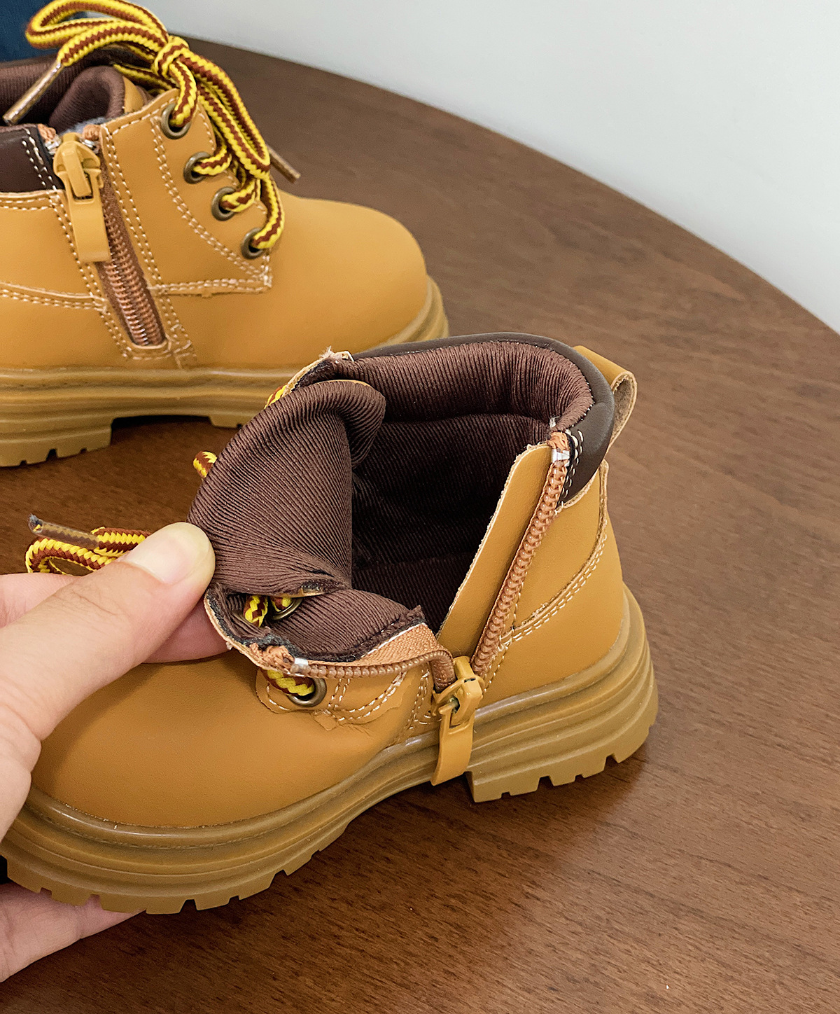 {15-42} Scarpe da passeggio per bambini Martin 2023 autunnali con suola morbida per ragazze e ragazzine corte per ragazzi grandi gialle_voghion.com