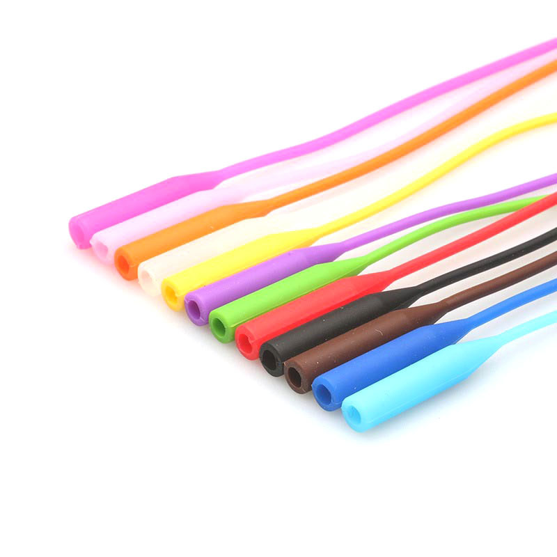 Cuerda elástica de silicona para gafas, antideslizante, anti-caída, correa deportiva ajustable