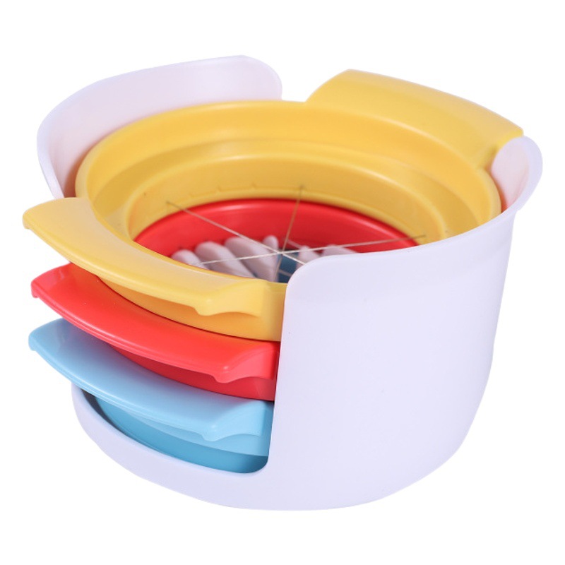 Factory spot Japanese egg cutter three-in-one egg slicer stainless steel wire cutter gadget