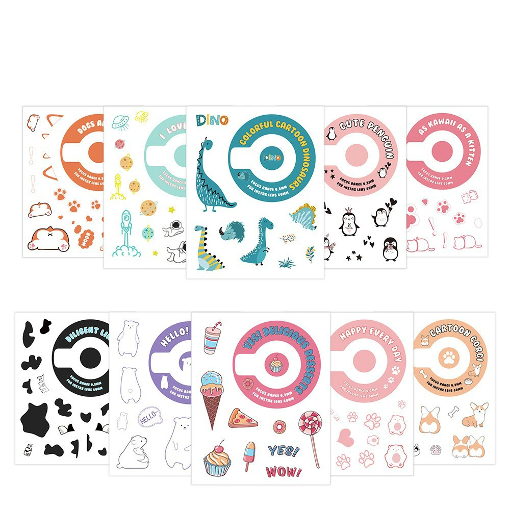 Polaroid, creative camera, cartoon sticker, space set, new collection, DIY