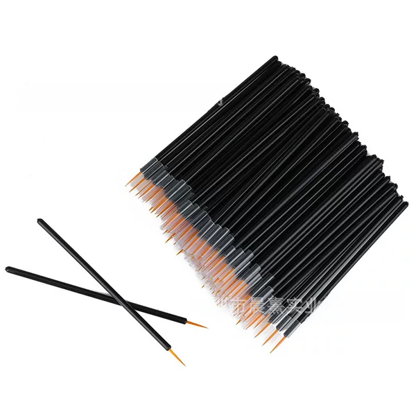 Disposable eyeliner brush hard head nylon hair eyeliner lip liner essential oil matching brush eye beauty tool