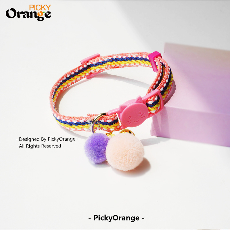 Vòng cổ mèo Pom Pom - hai quả bóng (3)
