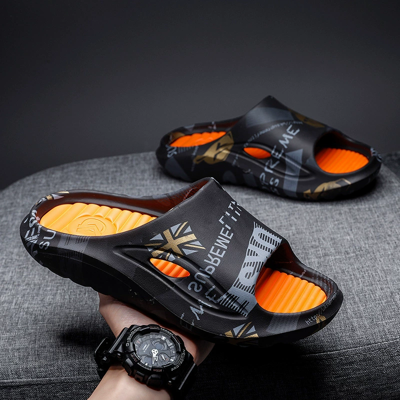 2024 тапочки мужские летние спортивные пляжные туфли пара новые домашние буксирные досуг на свежем воздухе