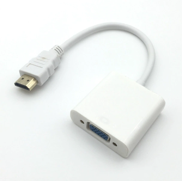 HDMI к VGA-кабель с аудио, конвертер сигнала HDMI к VGA, соединитель для компьютера, чистый сигнал