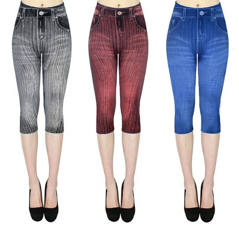 Women's Daily Fashion Printing Calf-length Printing Leggings display picture 3