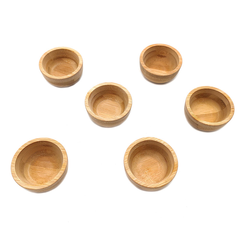 メーカーの卸売り竹製品のコップの食器の竹の碗のサイズは決められます。|undefined