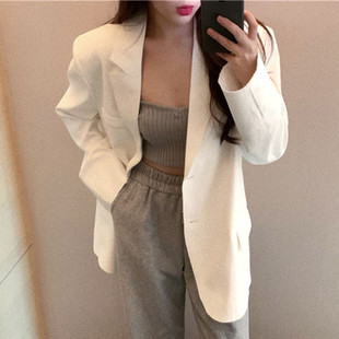 Suit Jacket Women's 2023 Autumn New Small Suit Korean Fashionable Internet Popular Loose Spring and Autumn Casual Suit Women's Top