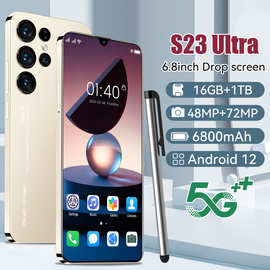 新款跨境S23 Ultra 6.8寸安卓一体机1+16G智能外贸手机源头厂家