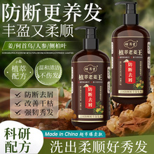 生姜洗发水一件起批滋润去屑控油蓬松洗发露防断发头膏批发何首乌