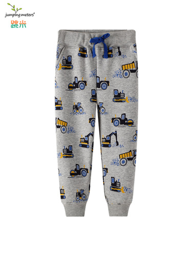 2026 New Style European and American-Style Boys' Excavator-Print Spring and Autumn Pants Children's Knitted Trousers – Wholesale & Dropshipping