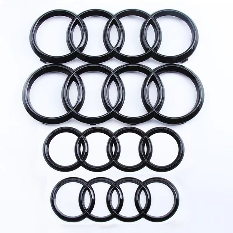 Applicable to Audi four-ring standard Q3Q5 net standard A5A6A4L modification RS3 front standard rear tail standard Audi front and rear car logo