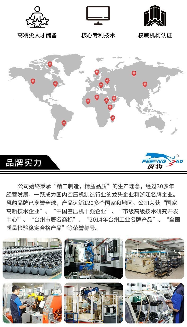 Shanghai Yuanjie Jaguar Industrial Grade Air Compressor 380V Oil-Free Silent Large Three-Phase Air Compressor