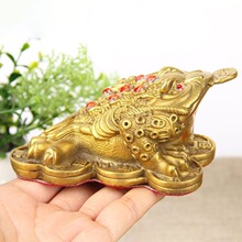 铜金蟾摆件铜七星三足金蟾摆件