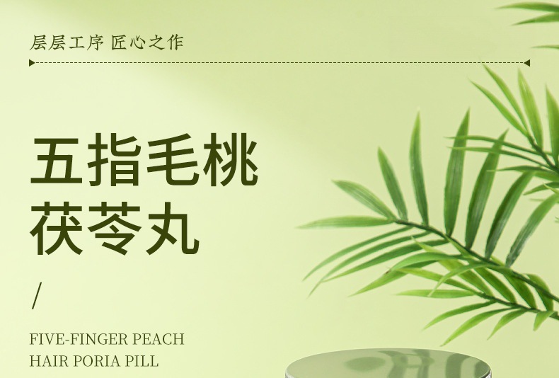 Five-Finger Fig Poria Herbal Pills Wuzhi Maotao Fuling Wan Traditional Botanical Wellness Supplement 108g overview