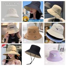 2025混款渔夫帽女夏防晒盆帽地摊大帽檐遮阳帽子百搭透气防晒